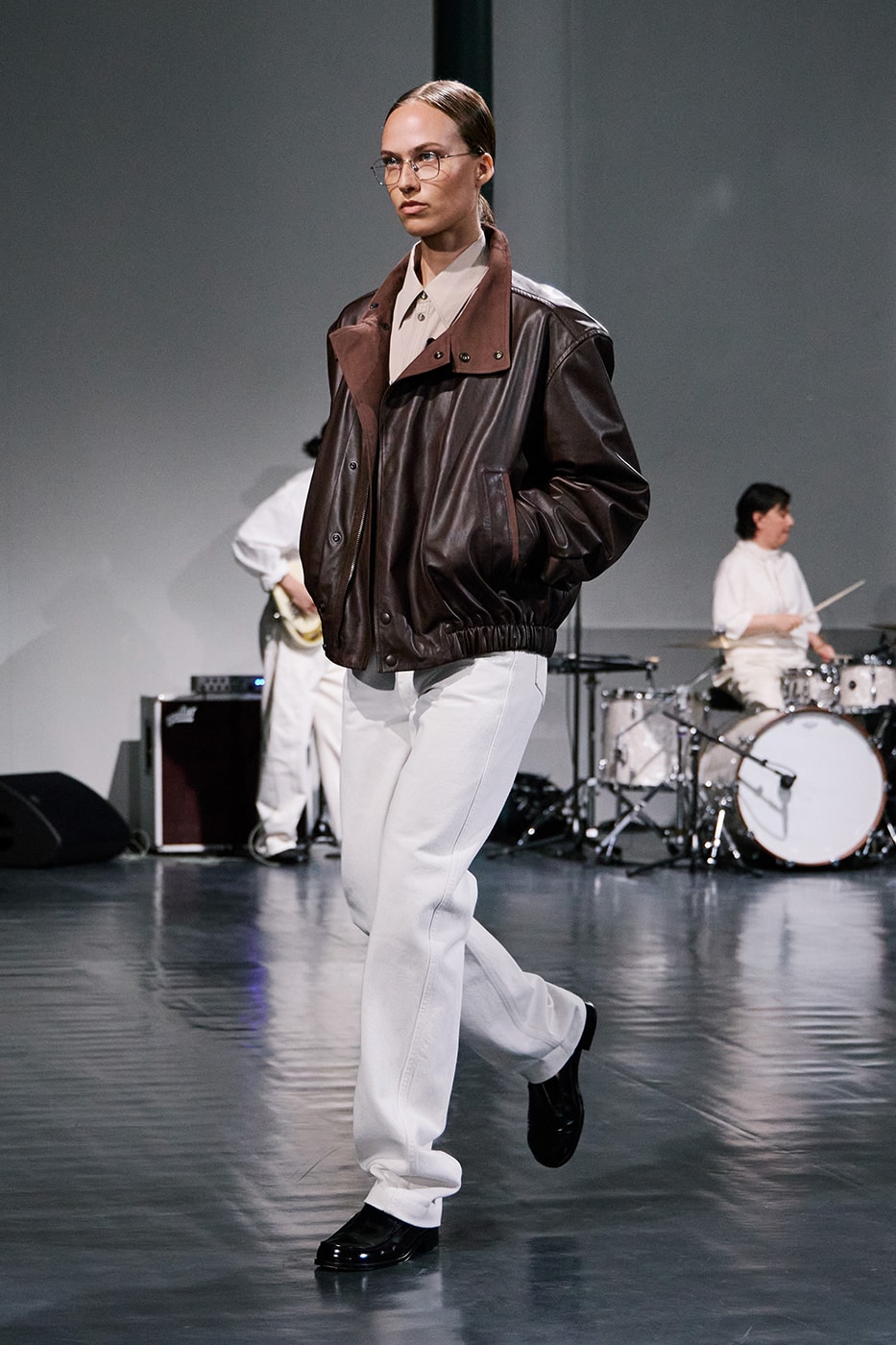 Lemaire SS26 Paris Fashion Week Collection eras of suiting leather jackets bolo ties bombers christophe lemaire sarah linh tran casual cool 