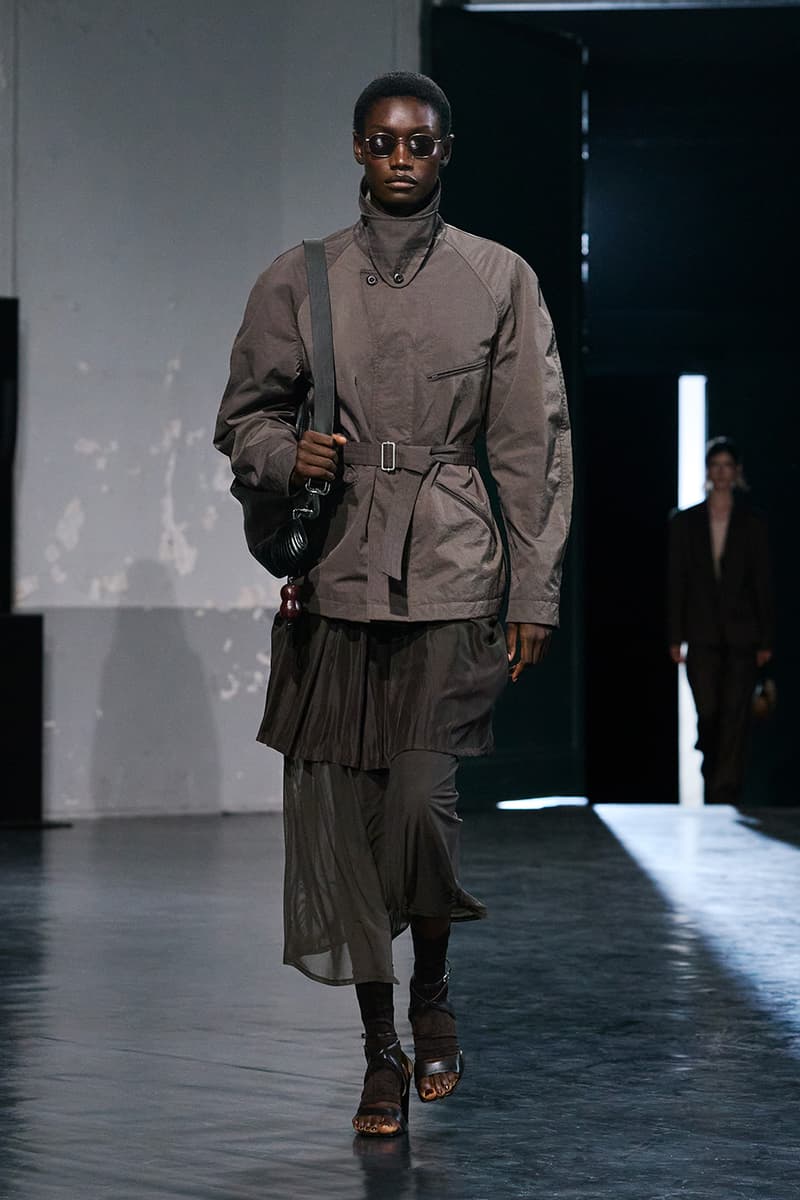 Lemaire SS26 Paris Fashion Week Collection eras of suiting leather jackets bolo ties bombers christophe lemaire sarah linh tran casual cool 