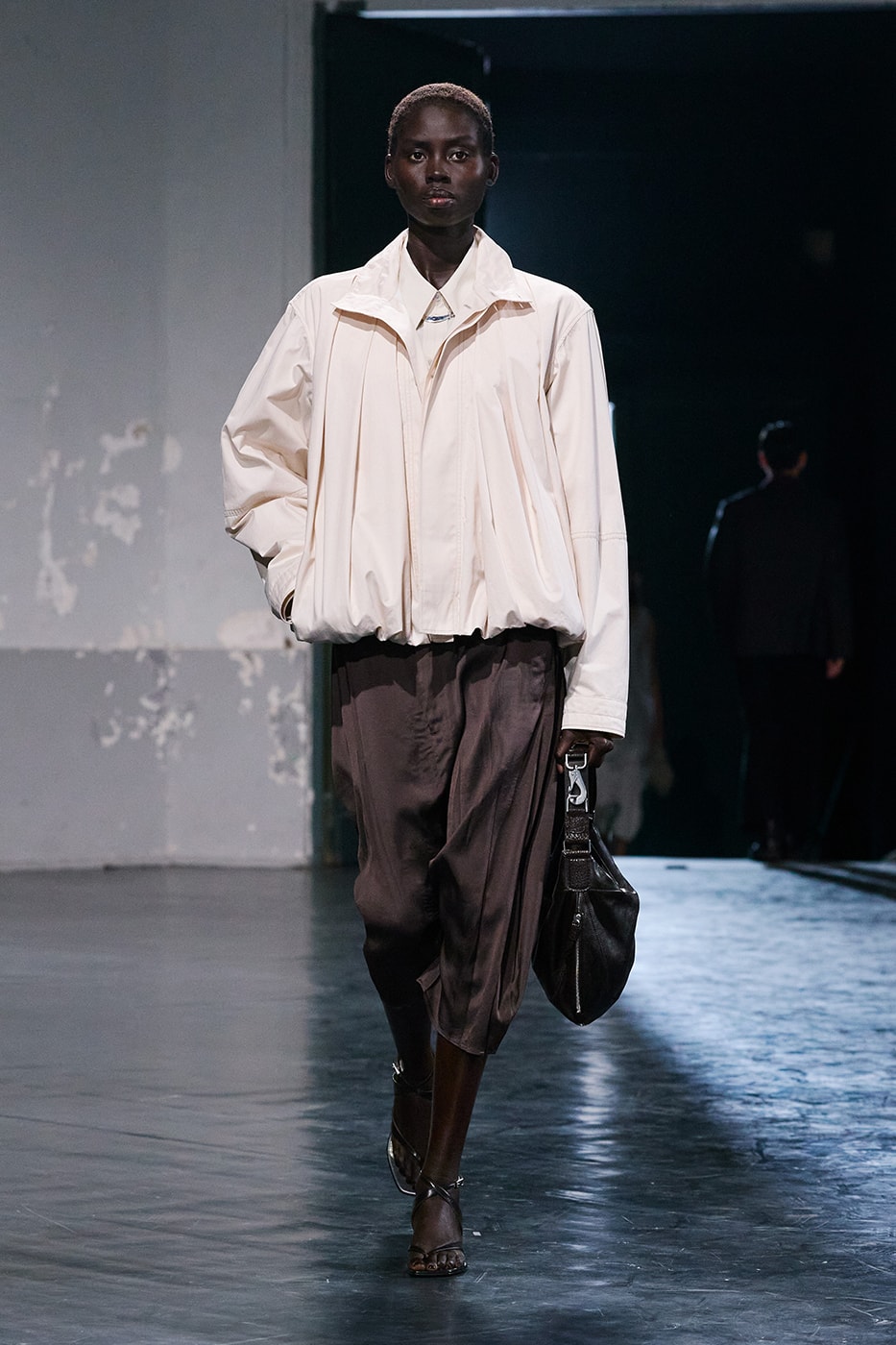 Lemaire SS26 Paris Fashion Week Collection eras of suiting leather jackets bolo ties bombers christophe lemaire sarah linh tran casual cool 