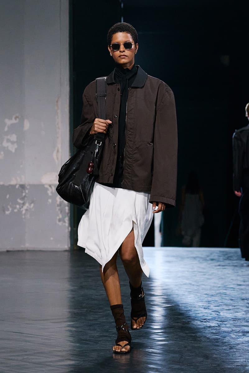 Lemaire SS26 Paris Fashion Week Collection eras of suiting leather jackets bolo ties bombers christophe lemaire sarah linh tran casual cool 