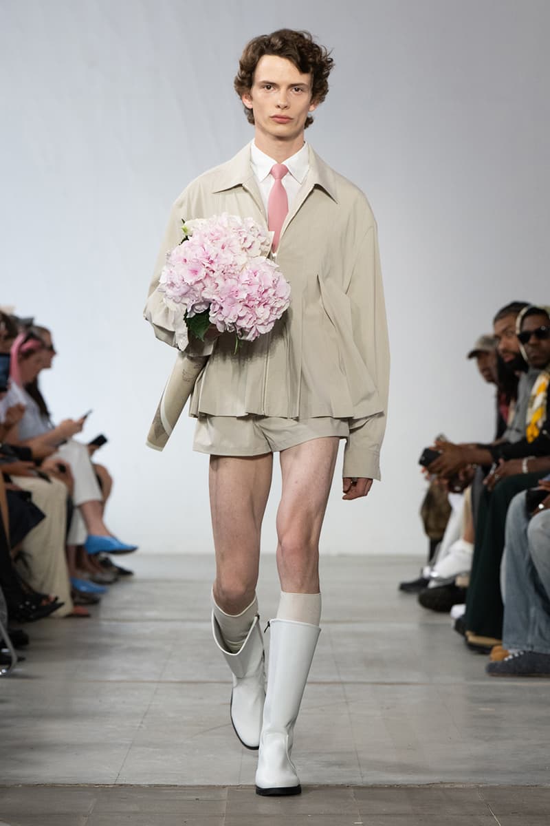 Feng Chen Wang SS26 Paris Fashion Week Collection converse collaboration russell westbrook runway model friends dyeing technique london based chinese designer