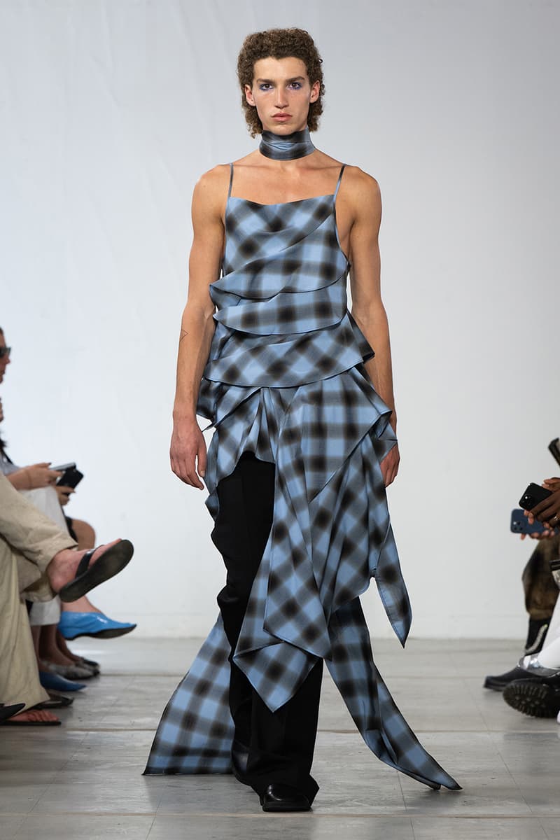 Feng Chen Wang SS26 Paris Fashion Week Collection converse collaboration russell westbrook runway model friends dyeing technique london based chinese designer