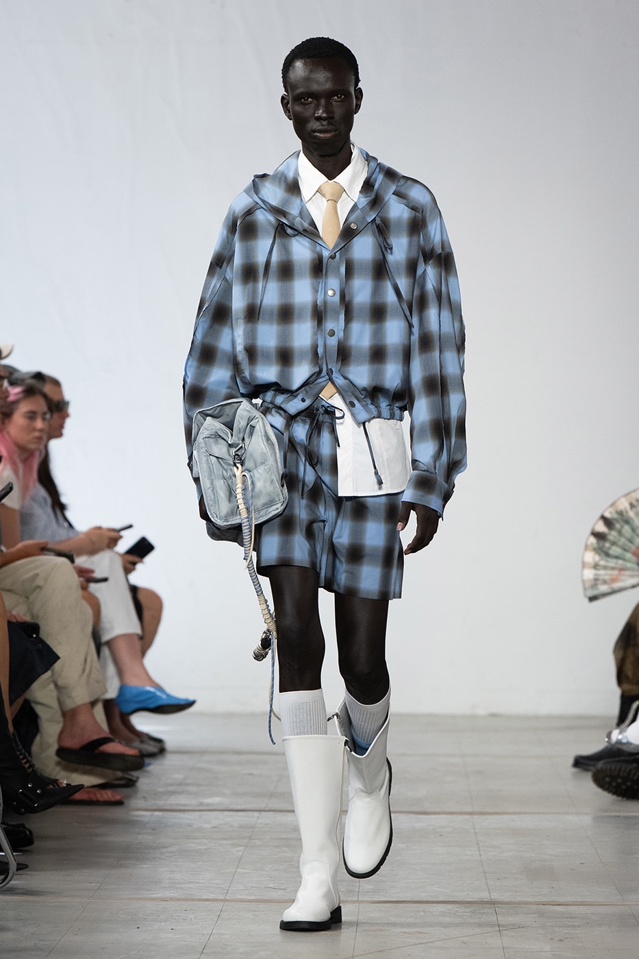 Feng Chen Wang SS26 Paris Fashion Week Collection converse collaboration russell westbrook runway model friends dyeing technique london based chinese designer