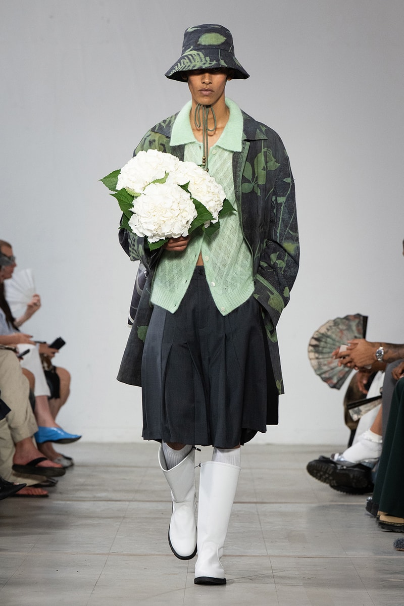 Feng Chen Wang SS26 Paris Fashion Week Collection converse collaboration russell westbrook runway model friends dyeing technique london based chinese designer