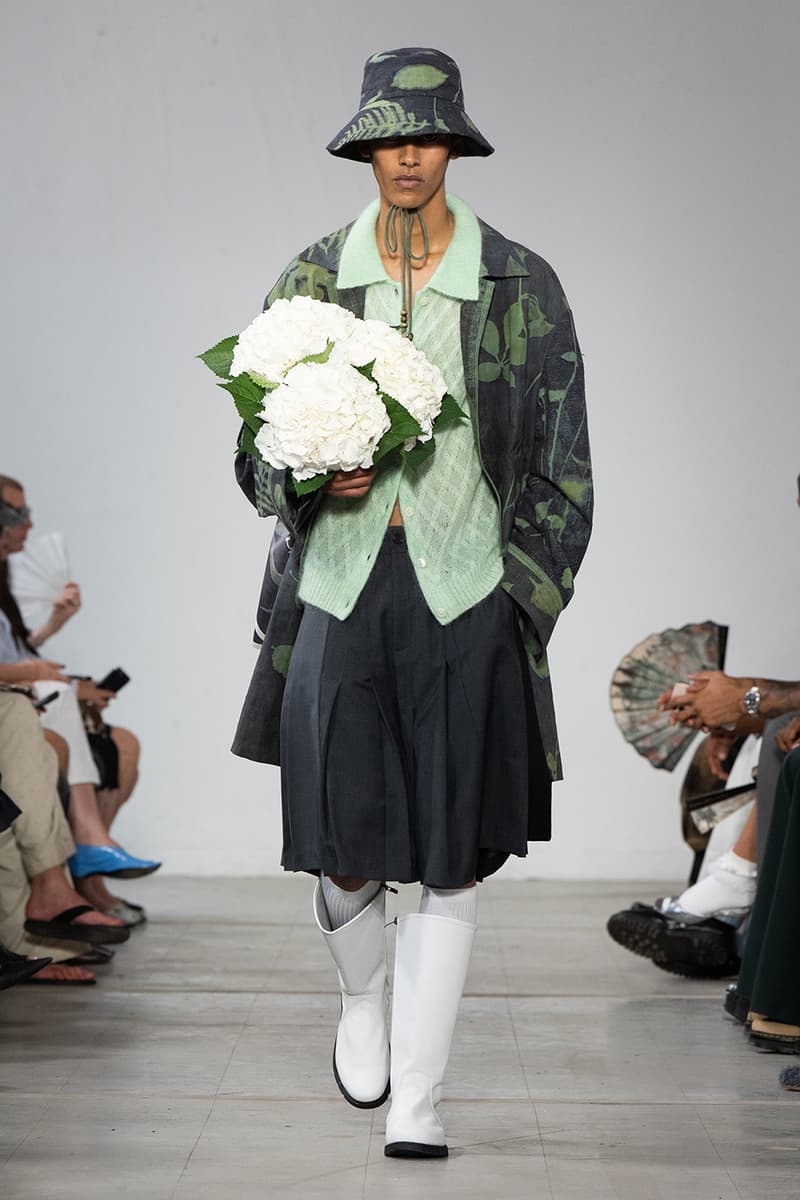 Feng Chen Wang SS26 Paris Fashion Week Collection converse collaboration russell westbrook runway model friends dyeing technique london based chinese designer
