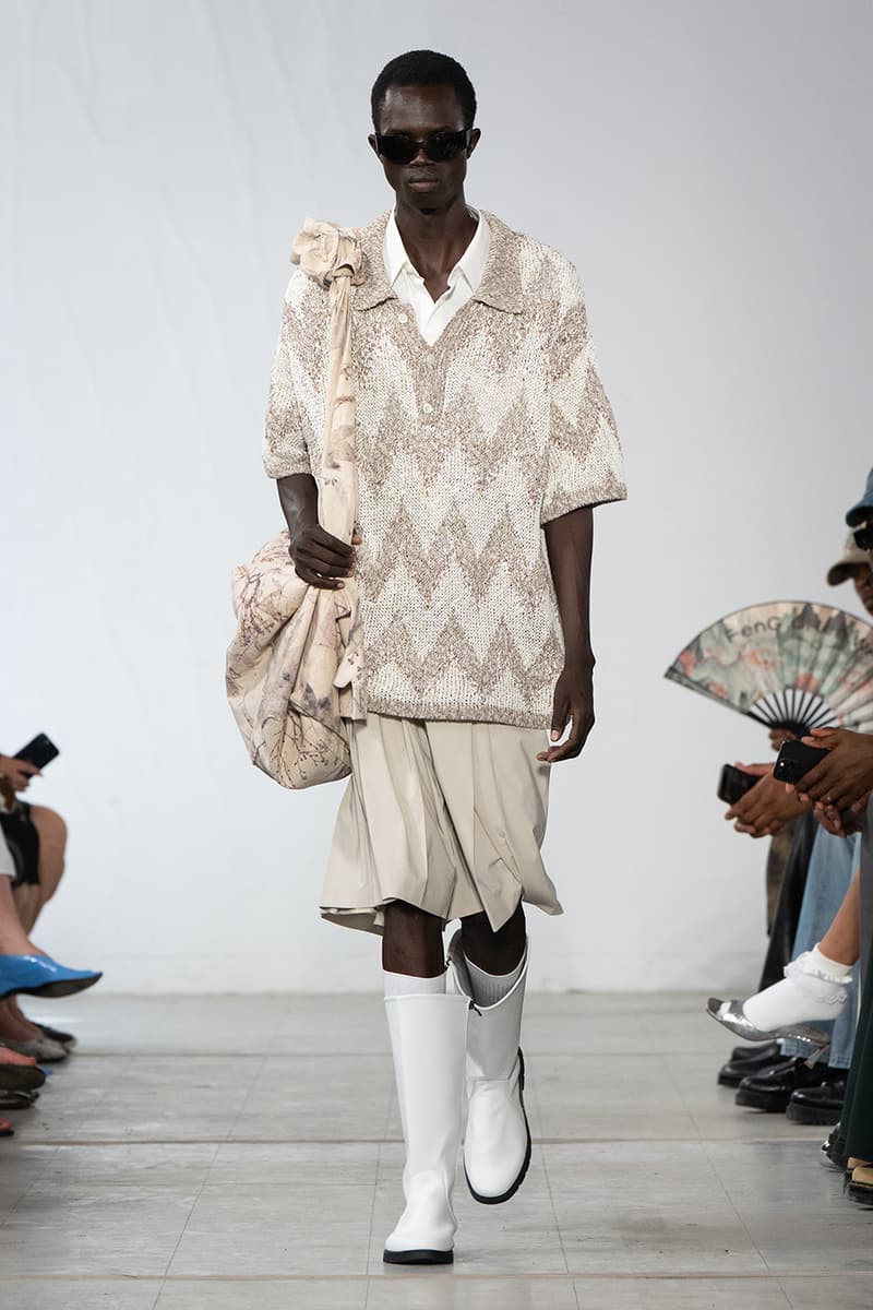 Feng Chen Wang SS26 Paris Fashion Week Collection converse collaboration russell westbrook runway model friends dyeing technique london based chinese designer