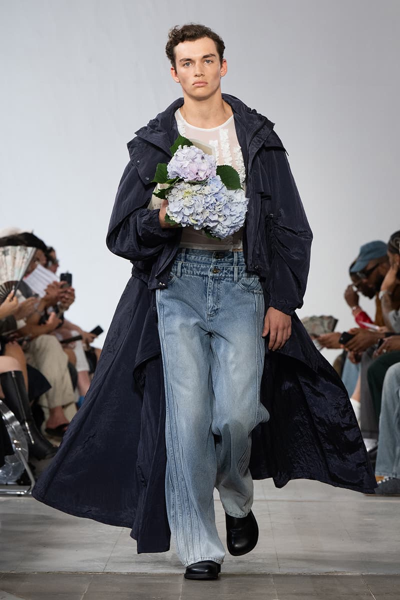 Feng Chen Wang SS26 Paris Fashion Week Collection converse collaboration russell westbrook runway model friends dyeing technique london based chinese designer