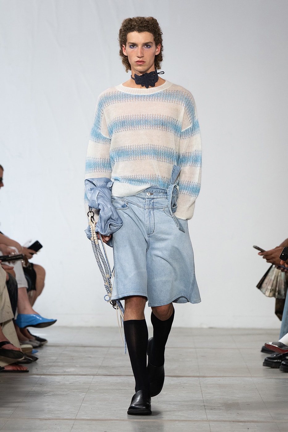Feng Chen Wang SS26 Paris Fashion Week Collection converse collaboration russell westbrook runway model friends dyeing technique london based chinese designer