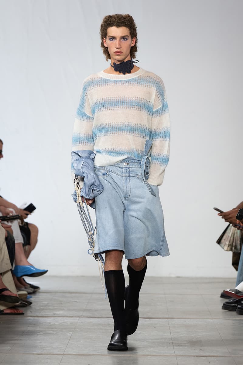 Feng Chen Wang SS26 Paris Fashion Week Collection converse collaboration russell westbrook runway model friends dyeing technique london based chinese designer
