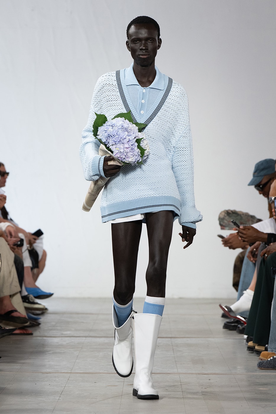 Feng Chen Wang SS26 Paris Fashion Week Collection converse collaboration russell westbrook runway model friends dyeing technique london based chinese designer