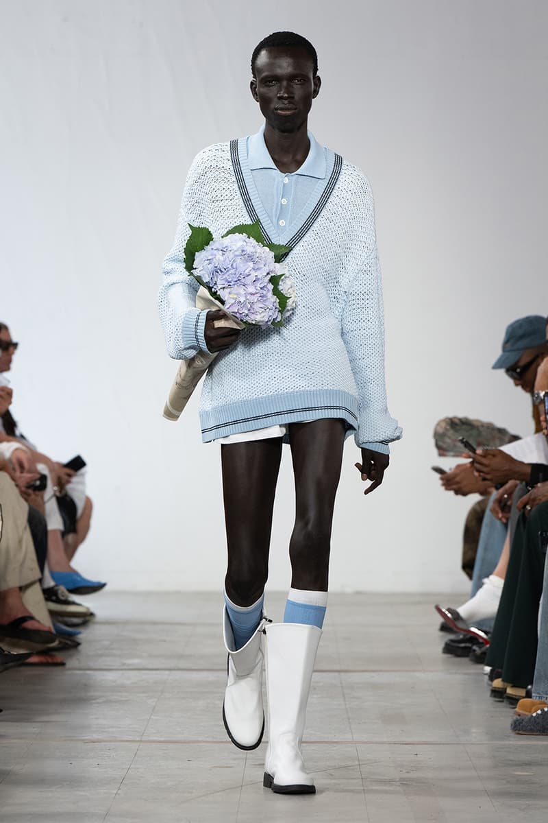 Feng Chen Wang SS26 Paris Fashion Week Collection converse collaboration russell westbrook runway model friends dyeing technique london based chinese designer
