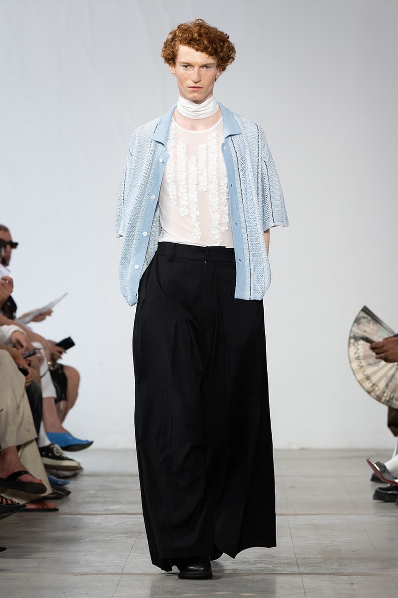 Feng Chen Wang SS26 Paris Fashion Week Collection converse collaboration russell westbrook runway model friends dyeing technique london based chinese designer