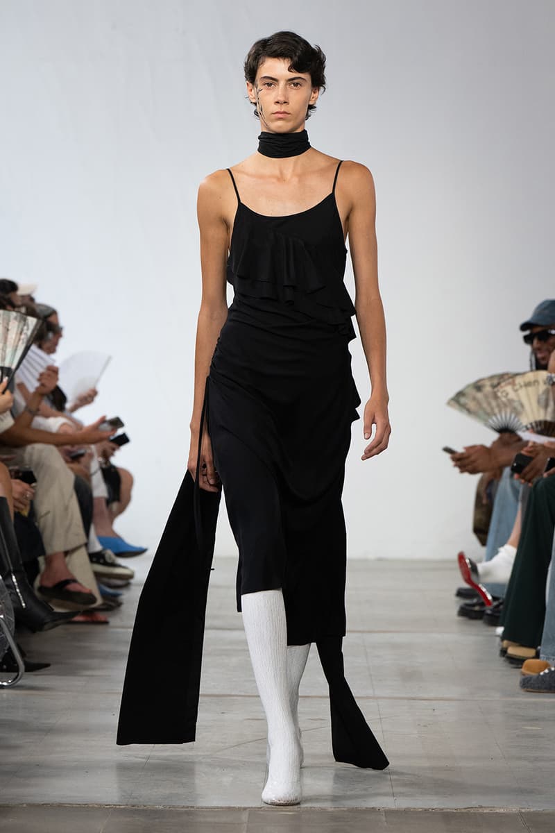 Feng Chen Wang SS26 Paris Fashion Week Collection converse collaboration russell westbrook runway model friends dyeing technique london based chinese designer