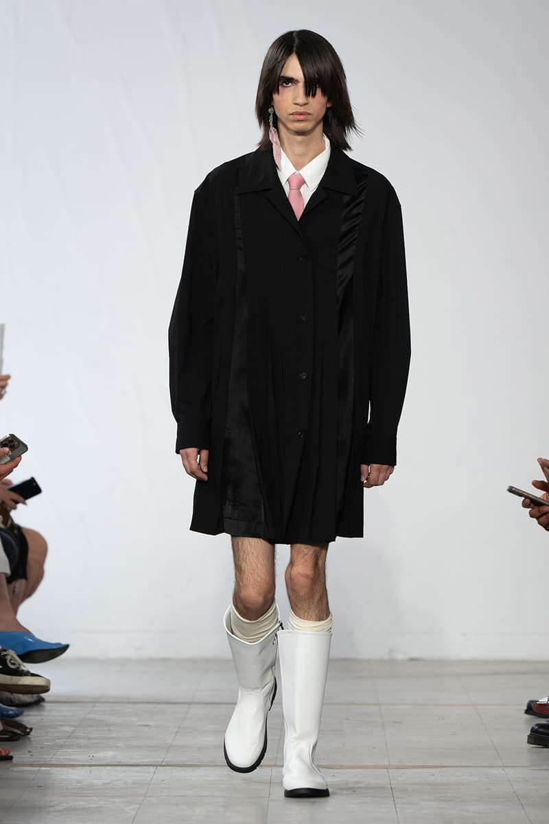 Feng Chen Wang SS26 Paris Fashion Week Collection converse collaboration russell westbrook runway model friends dyeing technique london based chinese designer