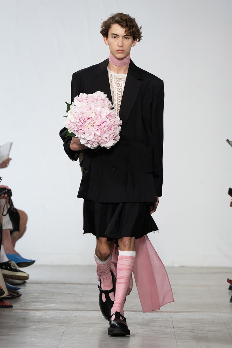 Feng Chen Wang SS26 Paris Fashion Week Collection converse collaboration russell westbrook runway model friends dyeing technique london based chinese designer