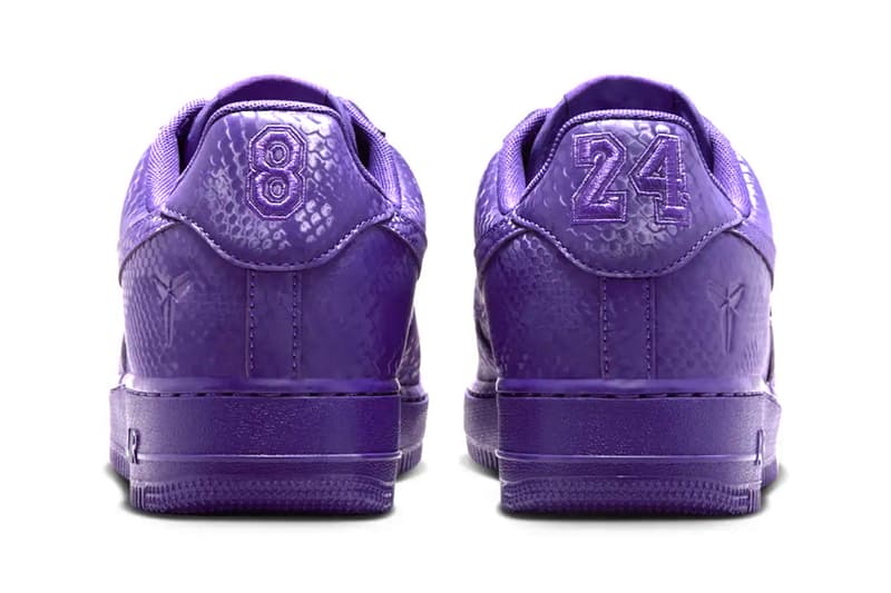 Kobe Bryant Nike Air Force 1 Low Court Purple IB0018-500 release date info store list buying guide photos price x