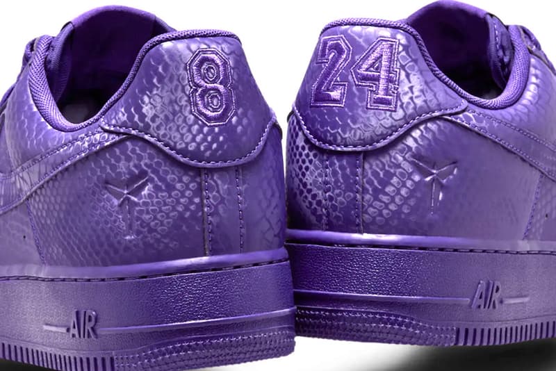Kobe Bryant Nike Air Force 1 Low Court Purple IB0018-500 release date info store list buying guide photos price x