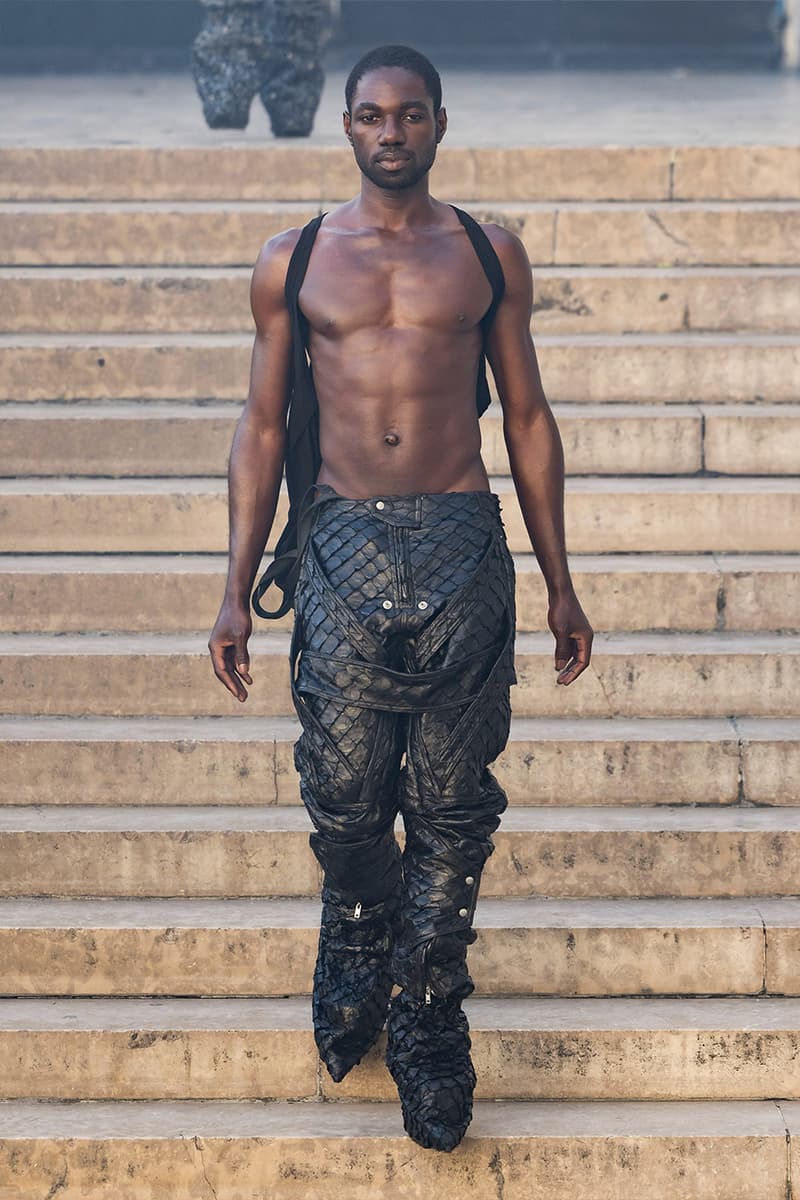 Rick Owens Paris Fashion Week SS26 Collection temple of love retrospective exhibit brutalist elegance palais de tokyo