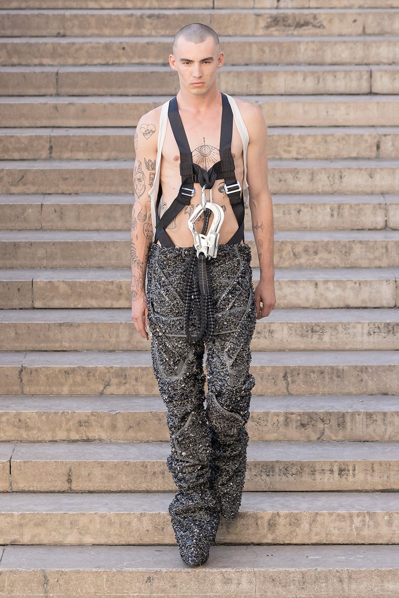 Rick Owens Paris Fashion Week SS26 Collection temple of love retrospective exhibit brutalist elegance palais de tokyo 