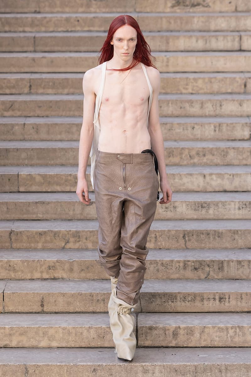 Rick Owens Paris Fashion Week SS26 Collection temple of love retrospective exhibit brutalist elegance palais de tokyo