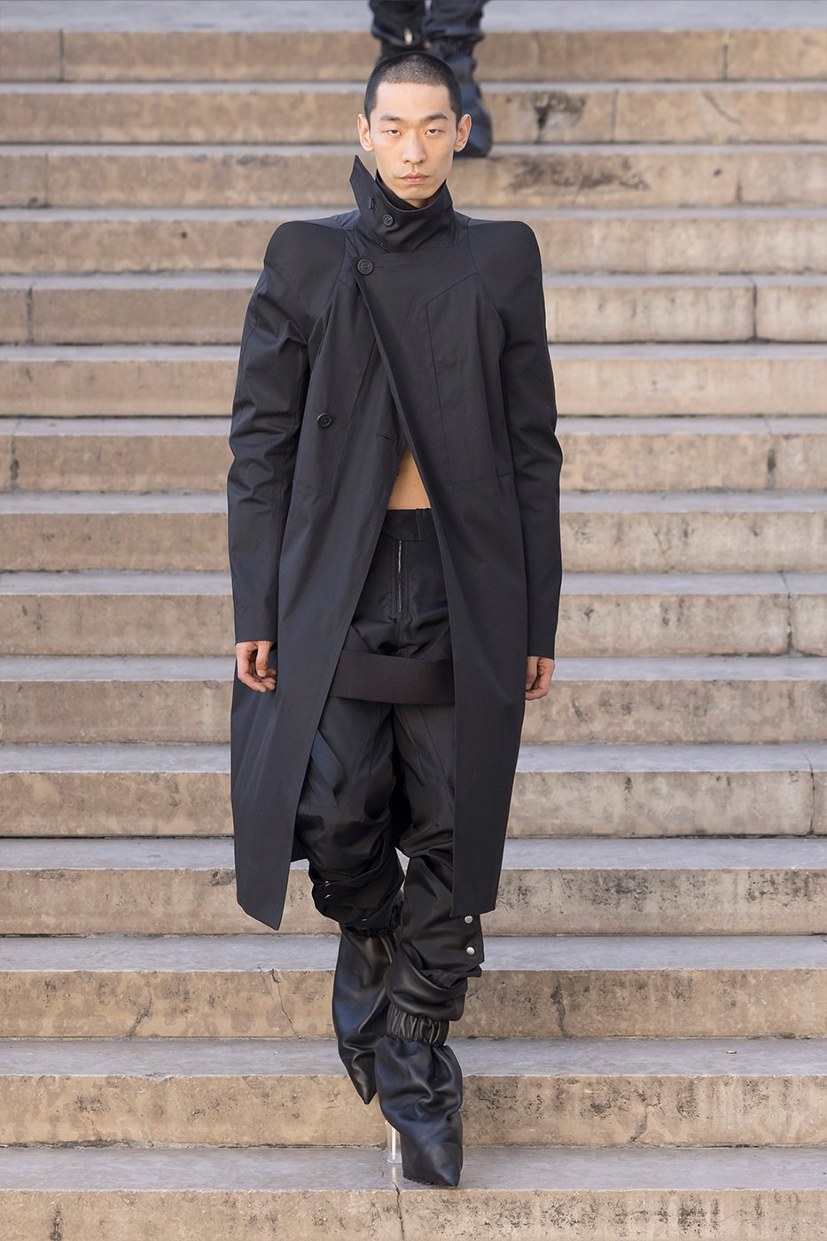 Rick Owens Paris Fashion Week SS26 Collection temple of love retrospective exhibit brutalist elegance palais de tokyo 