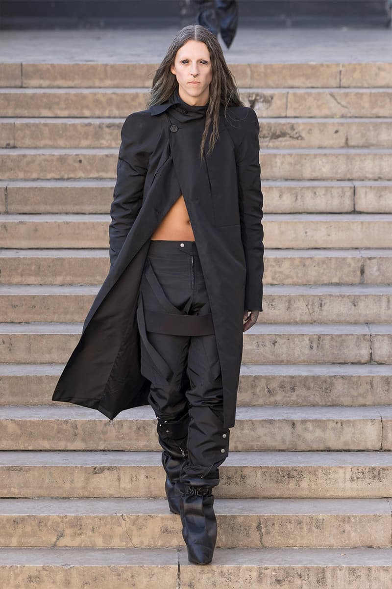Rick Owens Paris Fashion Week SS26 Collection temple of love retrospective exhibit brutalist elegance palais de tokyo
