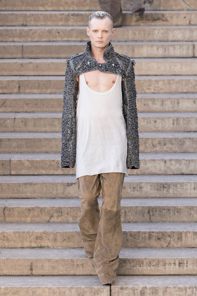 Rick Owens Paris Fashion Week SS26 Collection temple of love retrospective exhibit brutalist elegance palais de tokyo