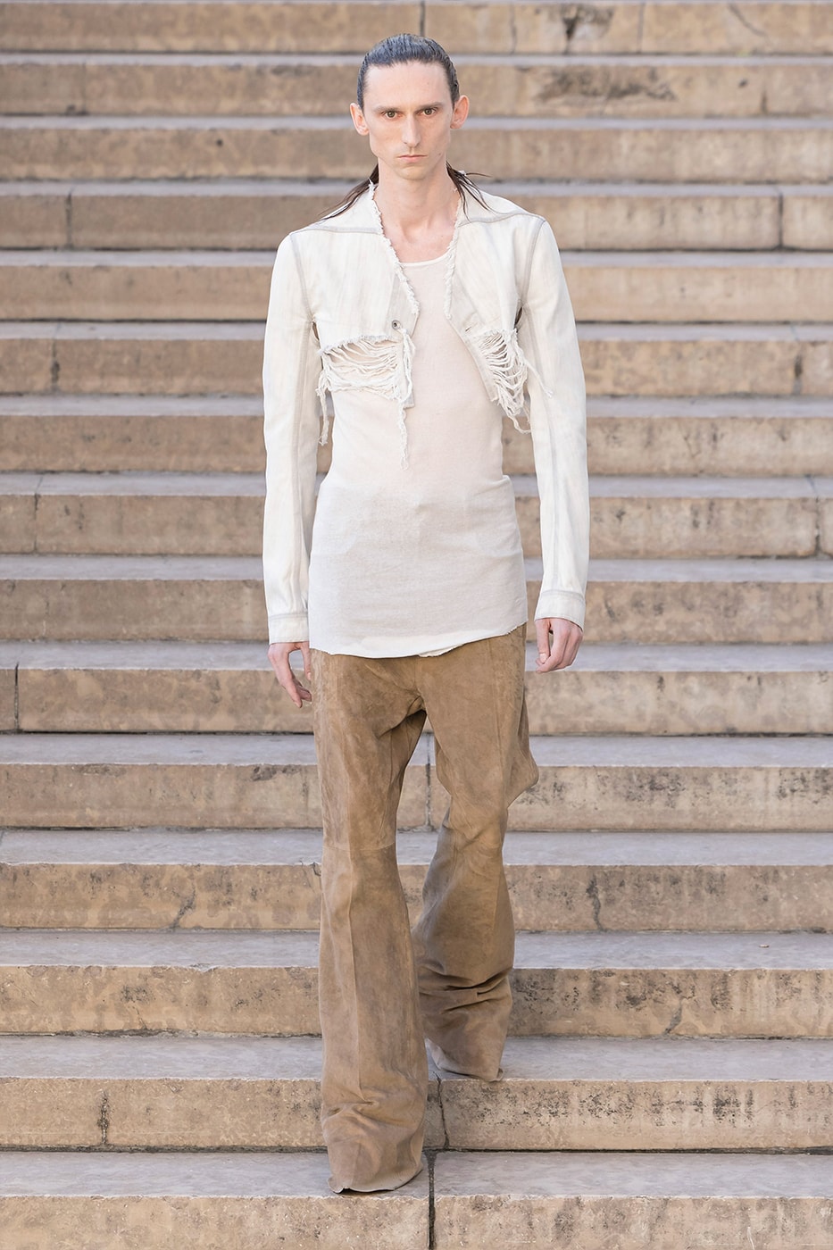 Rick Owens Paris Fashion Week SS26 Collection temple of love retrospective exhibit brutalist elegance palais de tokyo 