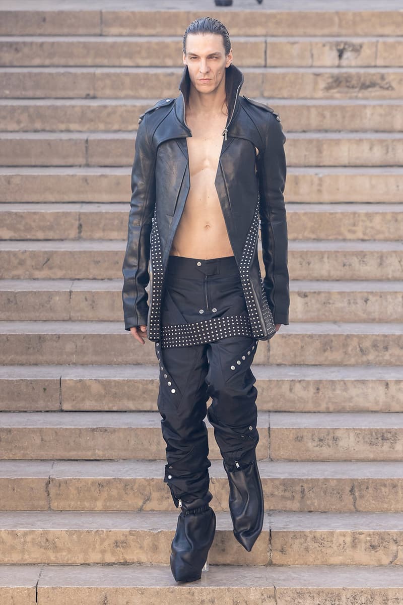 Rick Owens Paris Fashion Week SS26 Collection temple of love retrospective exhibit brutalist elegance palais de tokyo