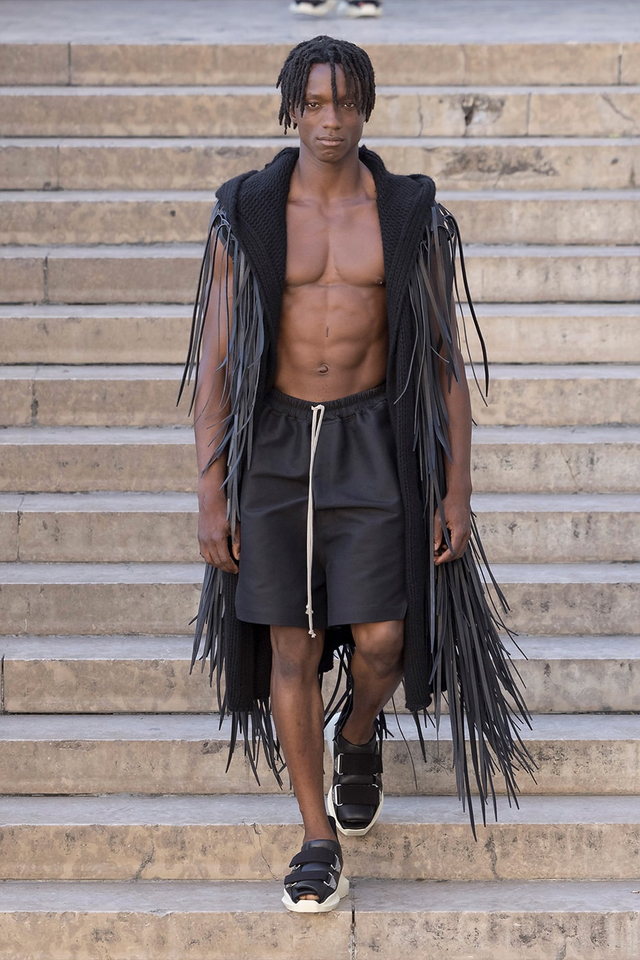 Rick Owens Paris Fashion Week SS26 Collection temple of love retrospective exhibit brutalist elegance palais de tokyo 