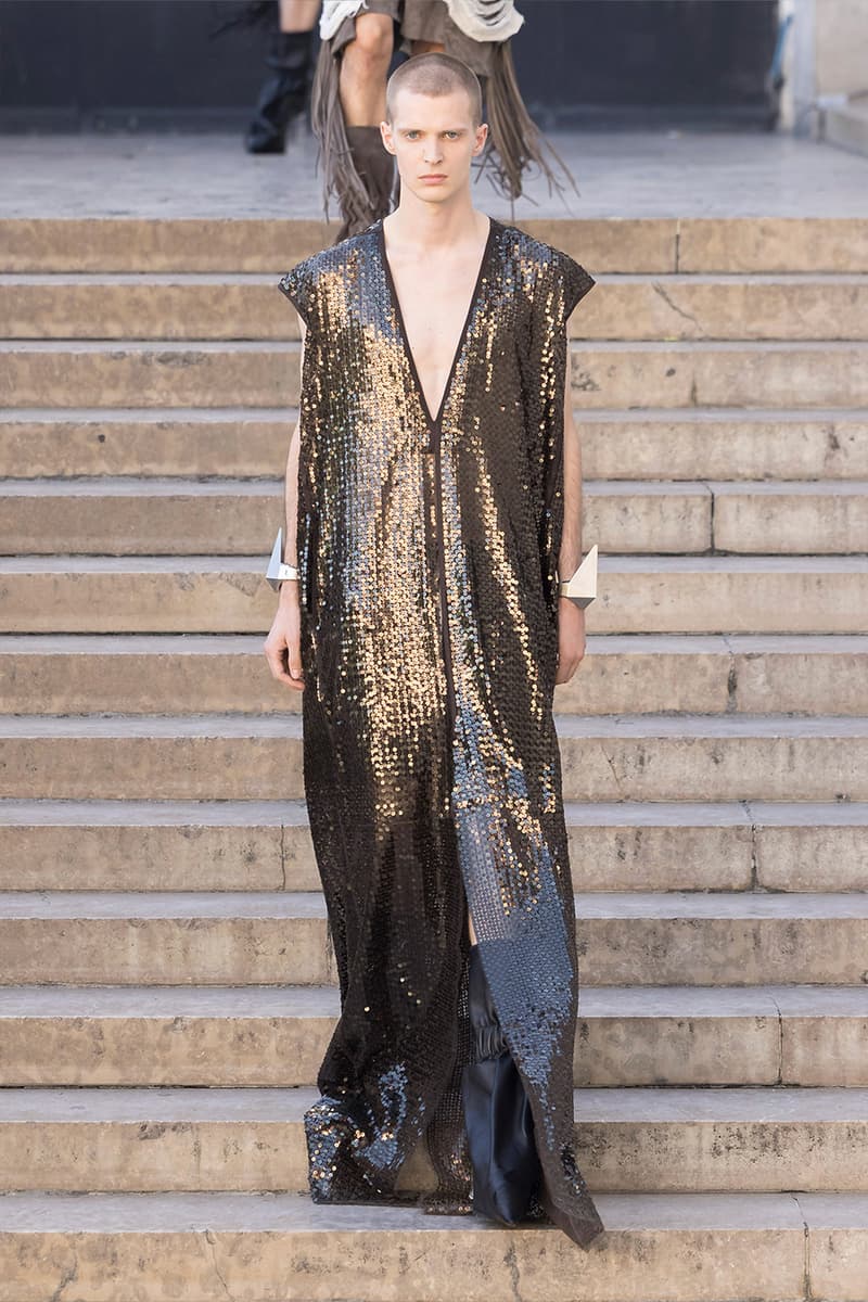 Rick Owens Paris Fashion Week SS26 Collection temple of love retrospective exhibit brutalist elegance palais de tokyo