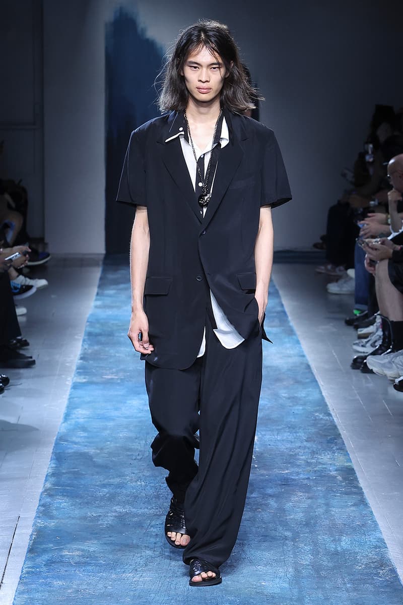 Yohji Yamamoto Pour Homme SS26 Paris Fashion Week Collection spring summer 2026 japanese designer fluid statements of the world