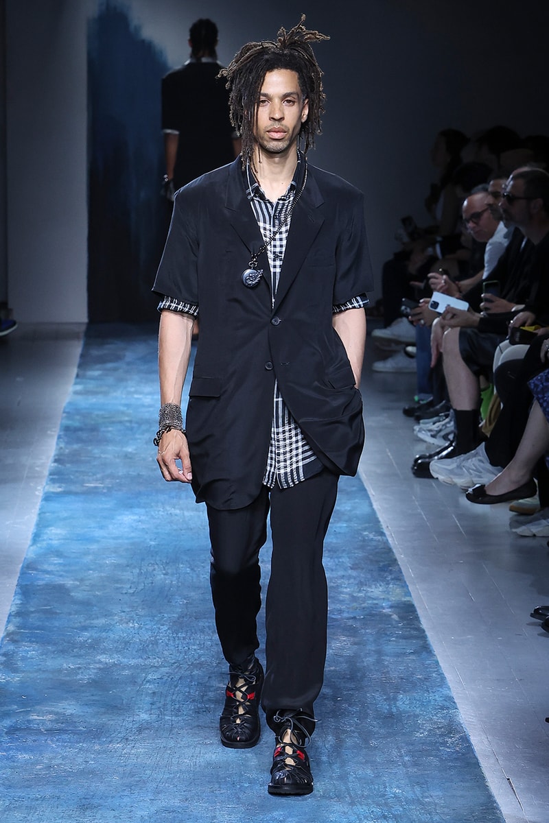 Yohji Yamamoto Pour Homme SS26 Paris Fashion Week Collection spring summer 2026 japanese designer fluid statements of the world
