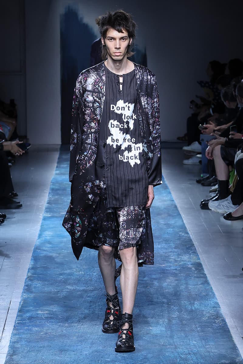 Yohji Yamamoto Pour Homme SS26 Paris Fashion Week Collection spring summer 2026 japanese designer fluid statements of the world