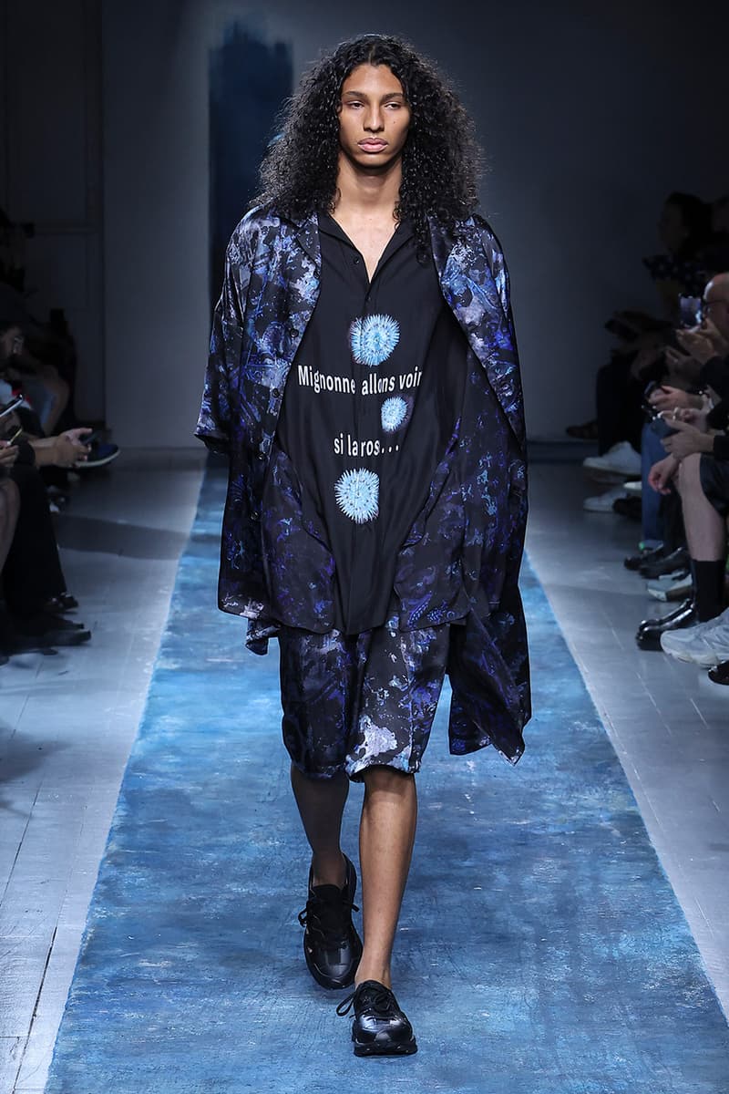 Yohji Yamamoto Pour Homme SS26 Paris Fashion Week Collection spring summer 2026 japanese designer fluid statements of the world