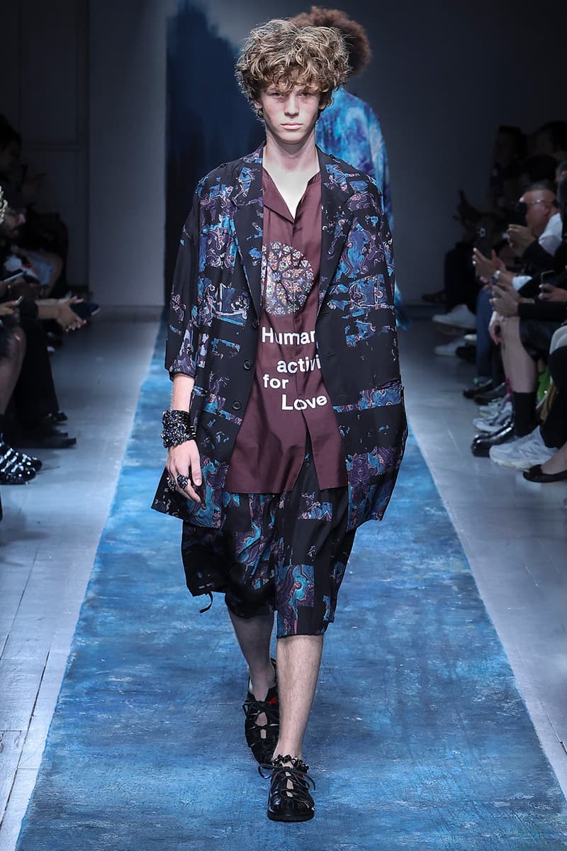 Yohji Yamamoto Pour Homme SS26 Paris Fashion Week Collection spring summer 2026 japanese designer fluid statements of the world