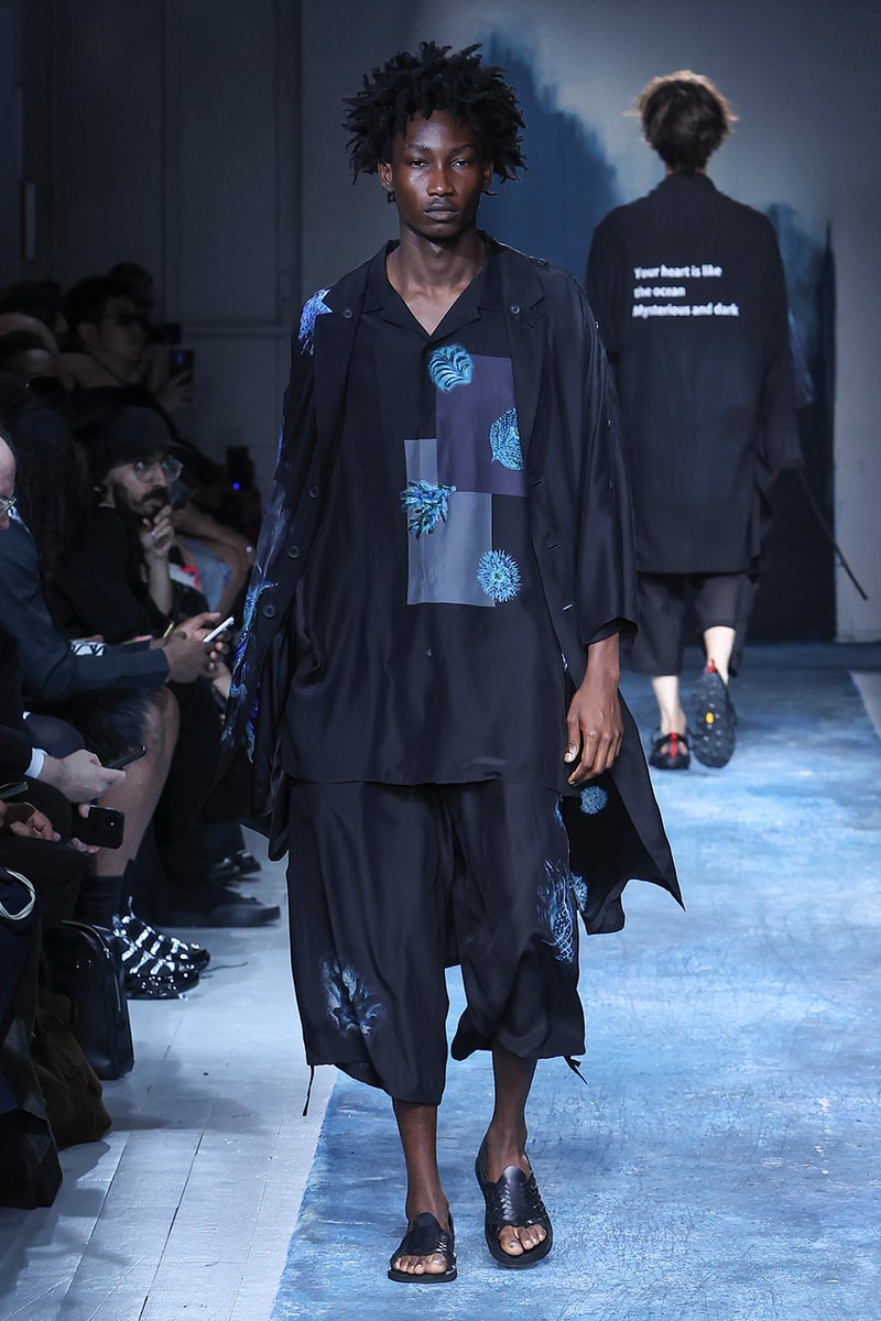 Yohji Yamamoto Pour Homme SS26 Paris Fashion Week Collection spring summer 2026 japanese designer fluid statements of the world