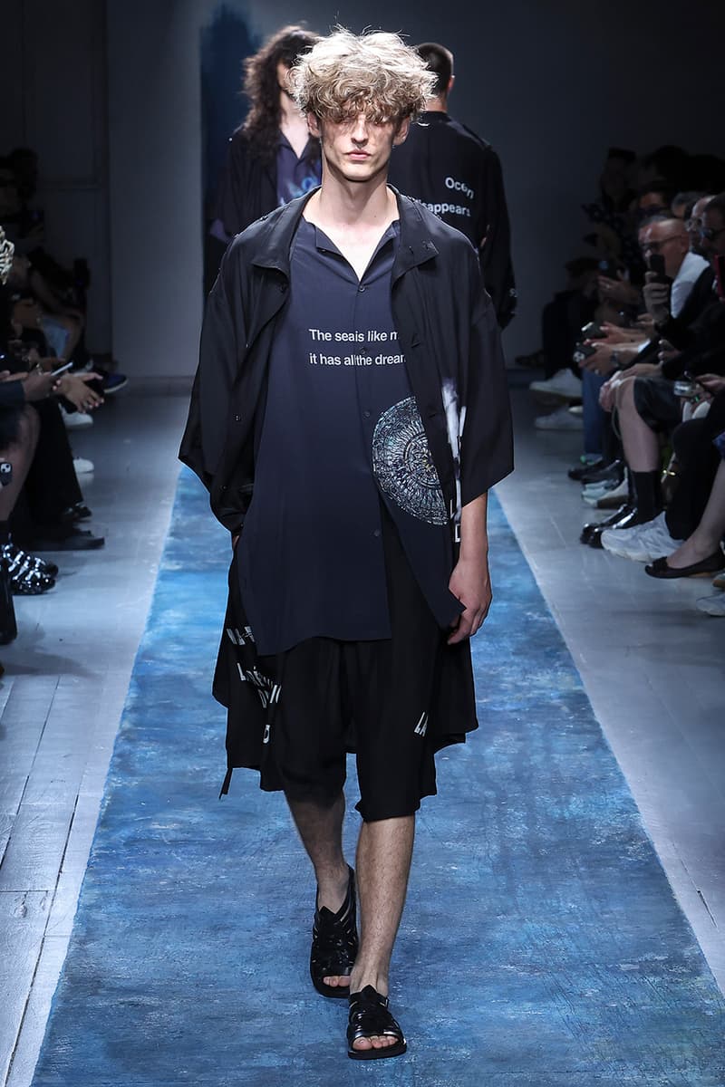 Yohji Yamamoto Pour Homme SS26 Paris Fashion Week Collection spring summer 2026 japanese designer fluid statements of the world