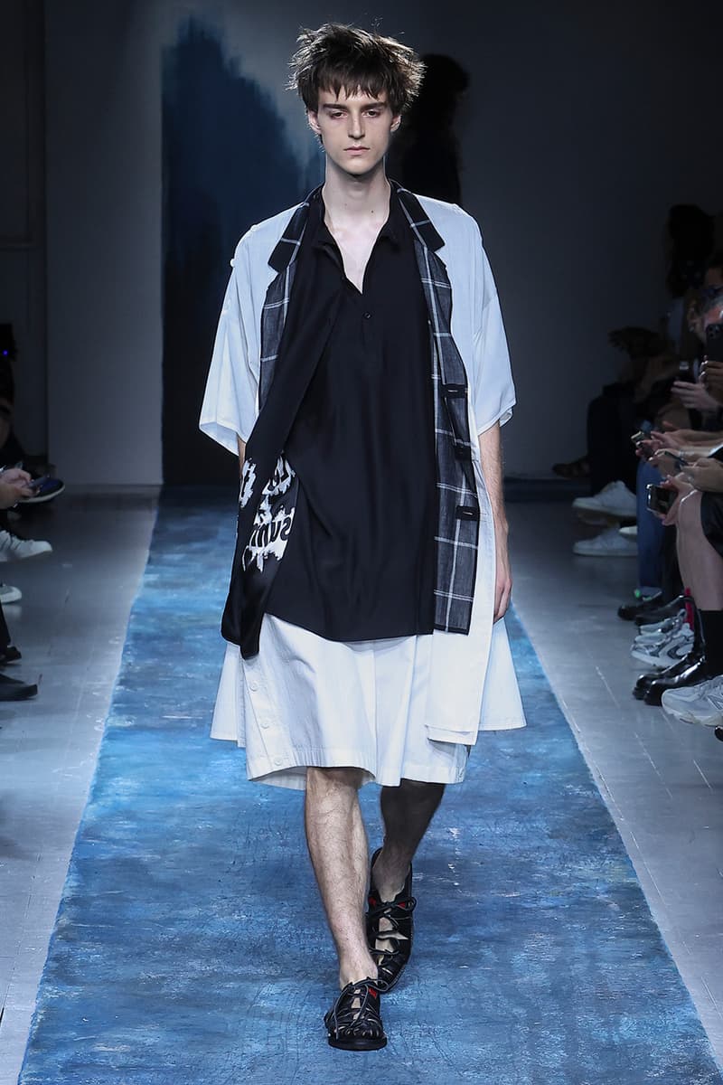 Yohji Yamamoto Pour Homme SS26 Paris Fashion Week Collection spring summer 2026 japanese designer fluid statements of the world