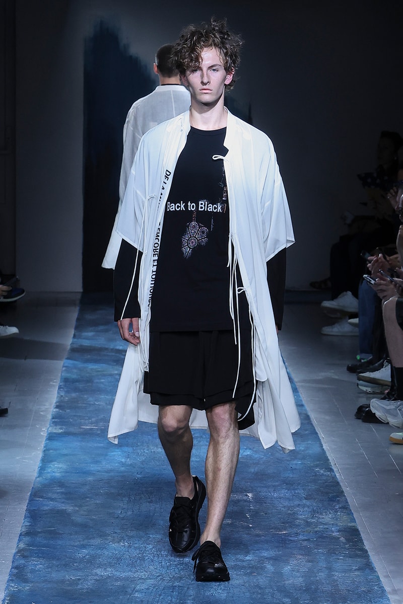Yohji Yamamoto Pour Homme SS26 Paris Fashion Week Collection spring summer 2026 japanese designer fluid statements of the world