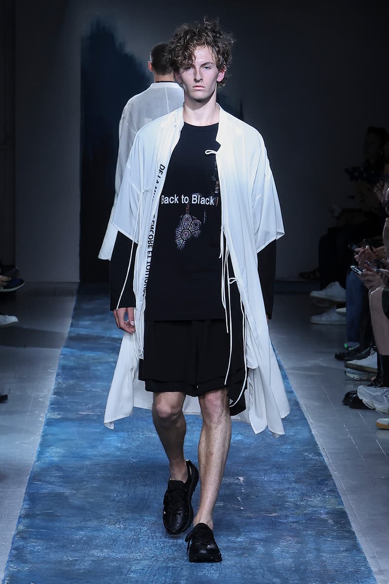Yohji Yamamoto Pour Homme SS26 Paris Fashion Week Collection spring summer 2026 japanese designer fluid statements of the world