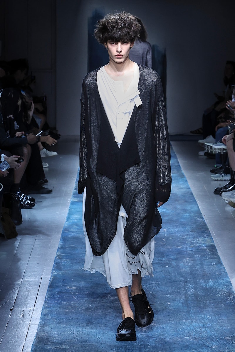 Yohji Yamamoto Pour Homme SS26 Paris Fashion Week Collection spring summer 2026 japanese designer fluid statements of the world