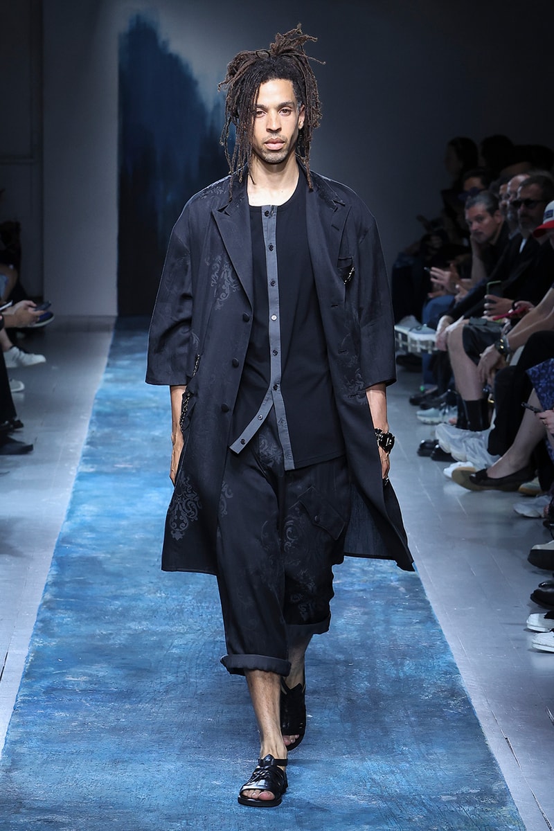 Yohji Yamamoto Pour Homme SS26 Paris Fashion Week Collection spring summer 2026 japanese designer fluid statements of the world