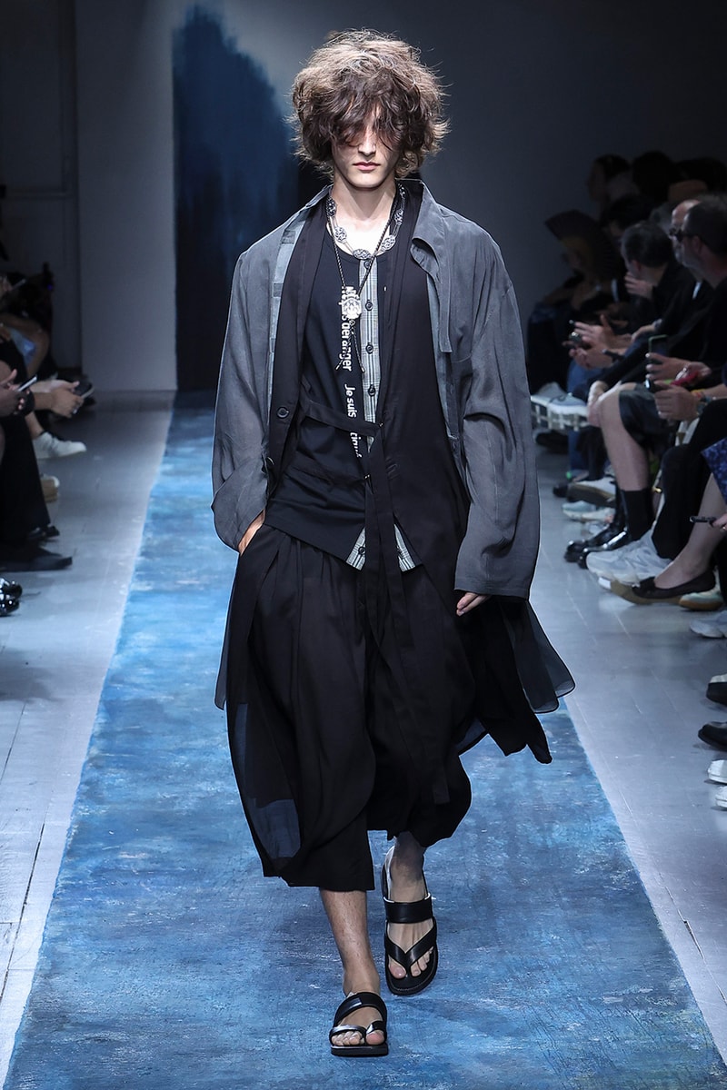 Yohji Yamamoto Pour Homme SS26 Paris Fashion Week Collection spring summer 2026 japanese designer fluid statements of the world