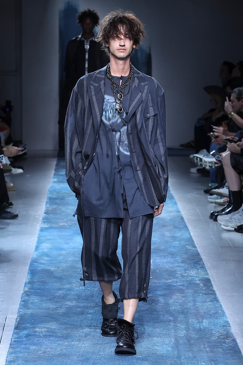 Yohji Yamamoto Pour Homme SS26 Paris Fashion Week Collection spring summer 2026 japanese designer fluid statements of the world