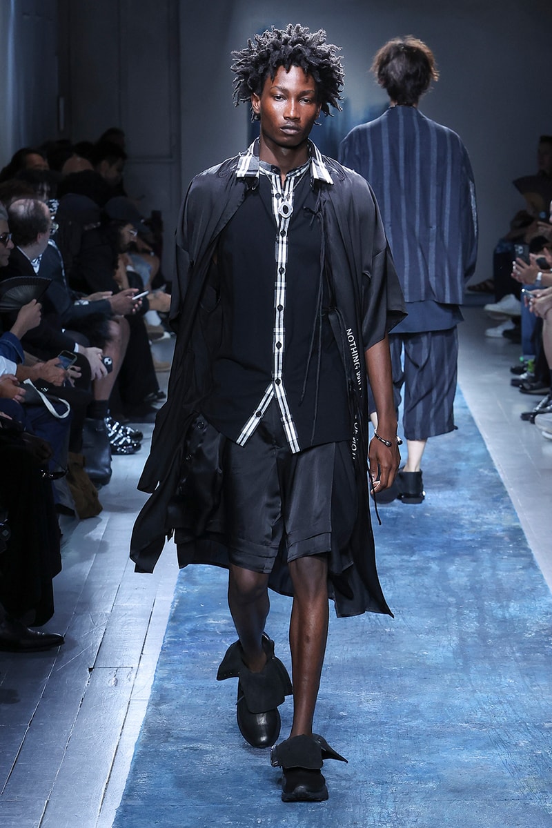 Yohji Yamamoto Pour Homme SS26 Paris Fashion Week Collection spring summer 2026 japanese designer fluid statements of the world