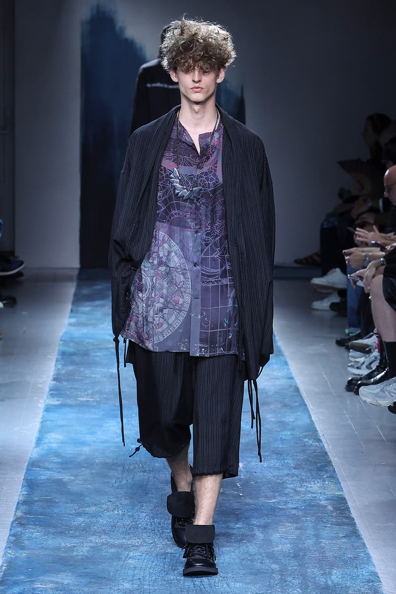 Yohji Yamamoto Pour Homme SS26 Paris Fashion Week Collection spring summer 2026 japanese designer fluid statements of the world
