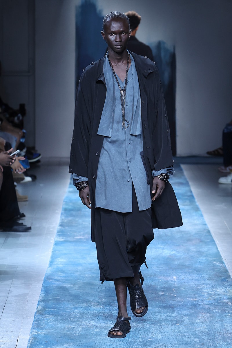 Yohji Yamamoto Pour Homme SS26 Paris Fashion Week Collection spring summer 2026 japanese designer fluid statements of the world