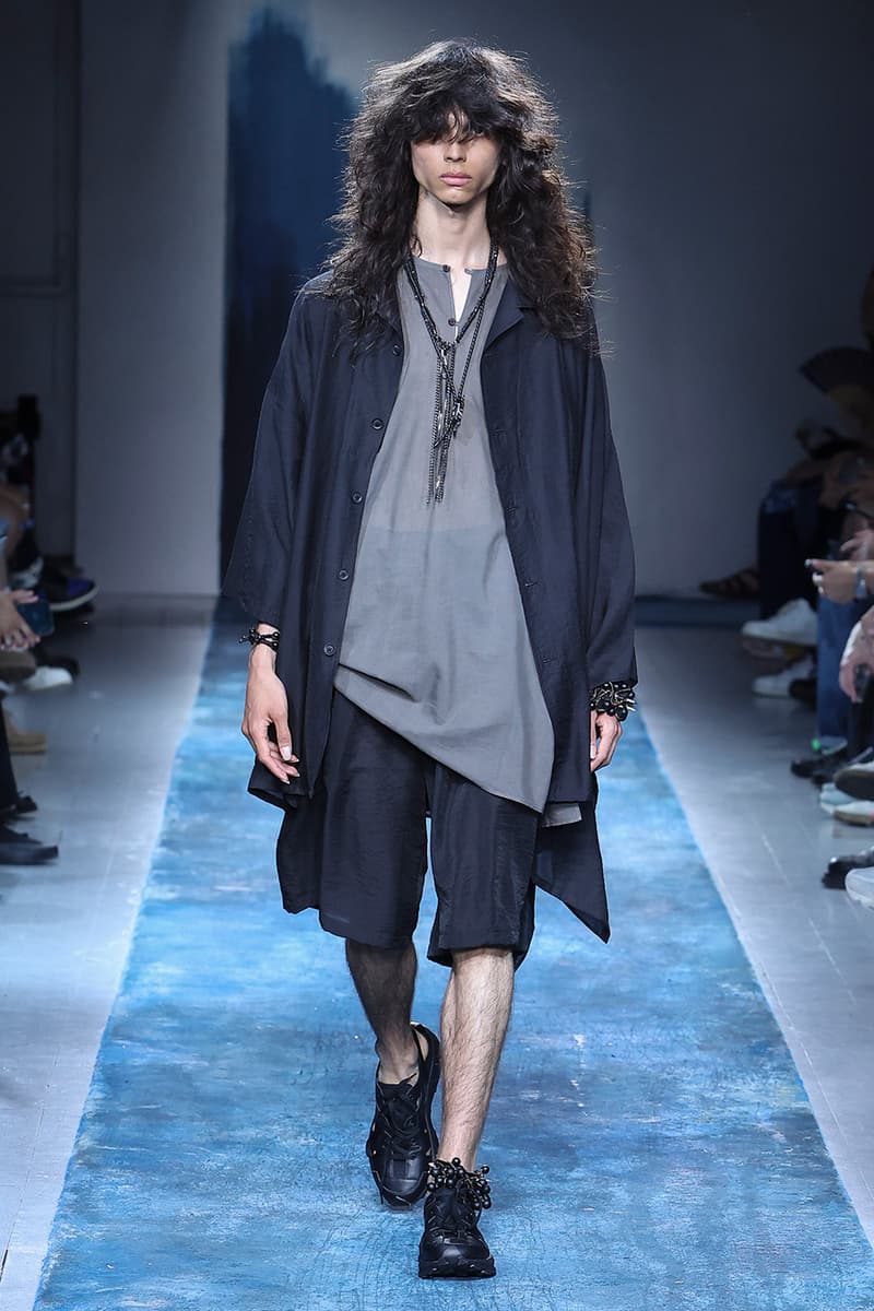 Yohji Yamamoto Pour Homme SS26 Paris Fashion Week Collection spring summer 2026 japanese designer fluid statements of the world