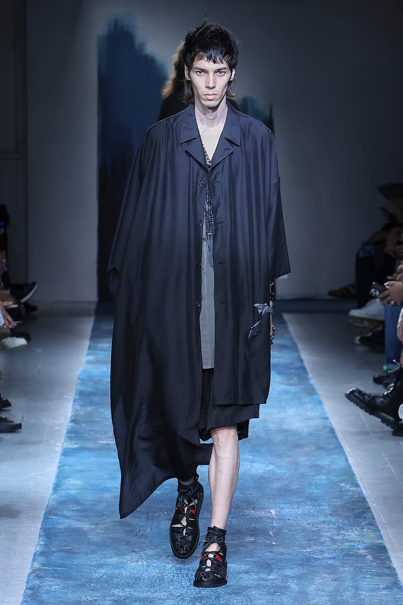 Yohji Yamamoto Pour Homme SS26 Paris Fashion Week Collection spring summer 2026 japanese designer fluid statements of the world